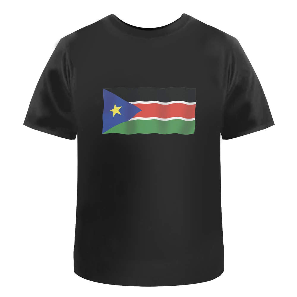 'Waving South Sudan Flag' Unisex T-Shirt - 100% Cotton (S-XXL) (TA041164)
