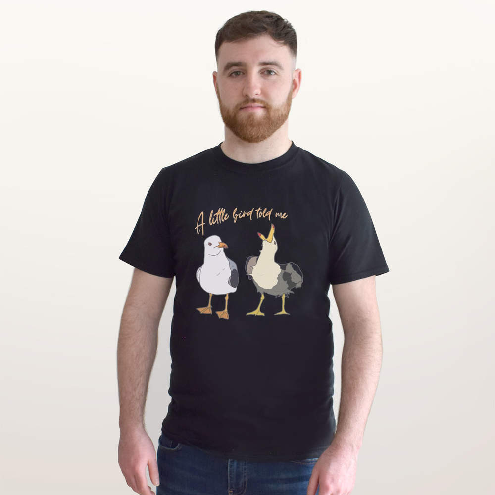 'Two Seagull Friends ' Unisex T-Shirt - 100% Cotton (S-XXL) (TA046504) - Picture 7 of 15