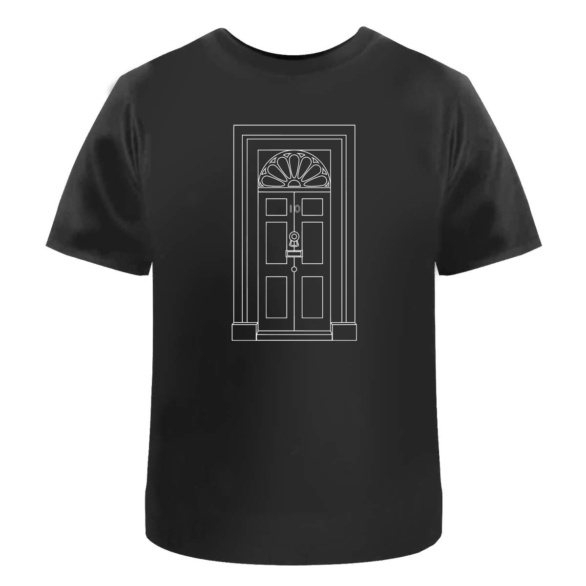 'No. 10 Downing Street' Unisex Cotton T-Shirt - Graphic Tee / Short Sleeve Top for Men and Women (TA046788)