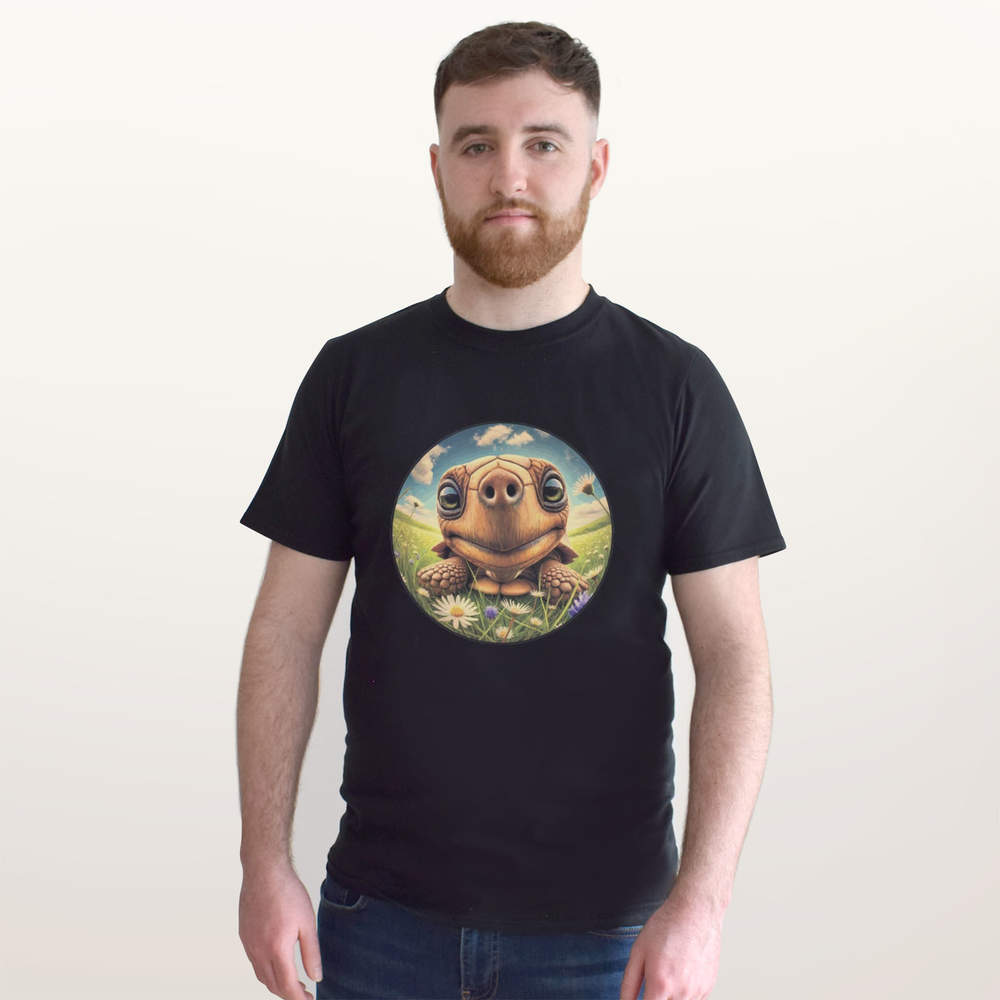'Smiling Tortoise' Unisex T-Shirt - 100% Cotton (S-XXL) (TA051908) - Picture 7 of 15