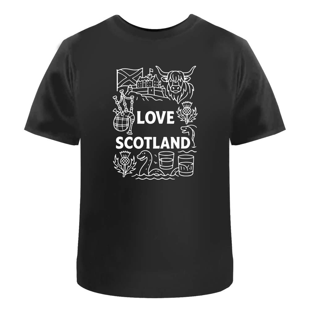 'Scotland Love' Unisex T-Shirt - 100% Cotton (S-XXL) (TA054219)