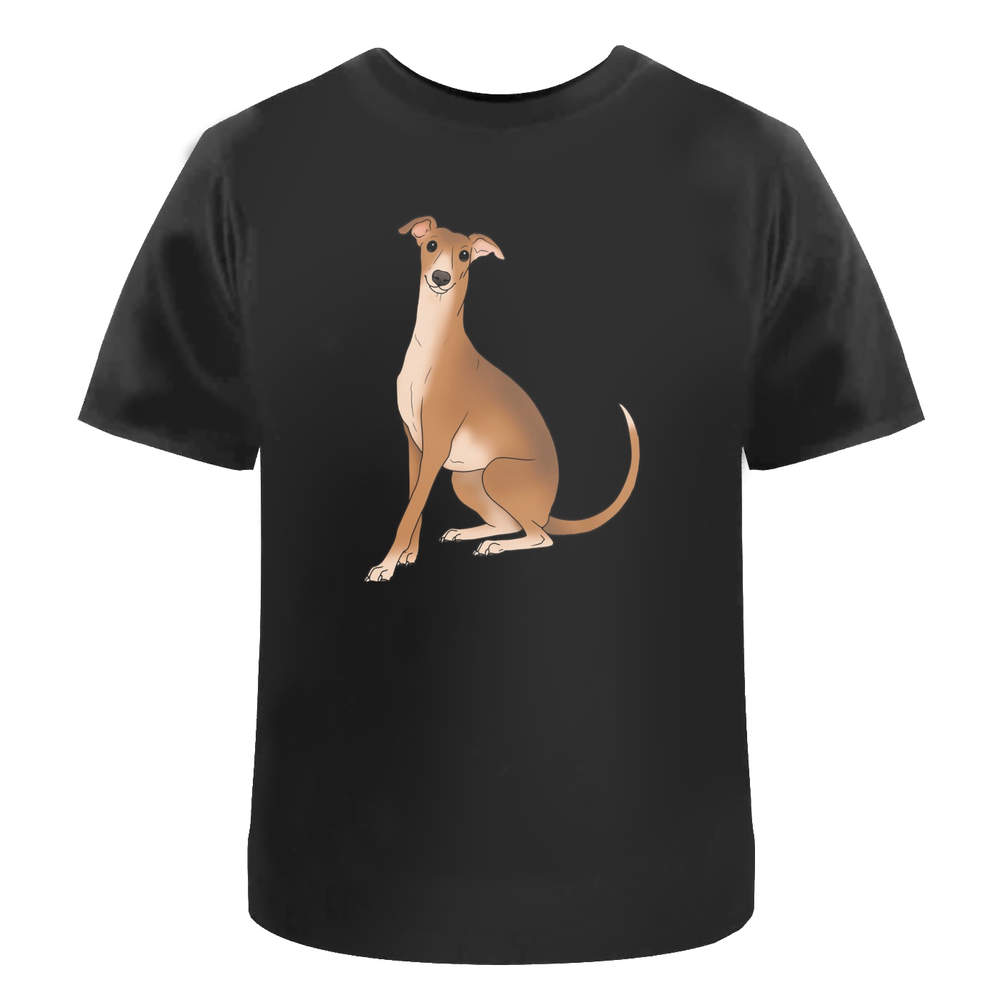 'Sitting Itallian Greyhound' Unisex T-Shirt - 100% Cotton (S-XXL) (TA055098)
