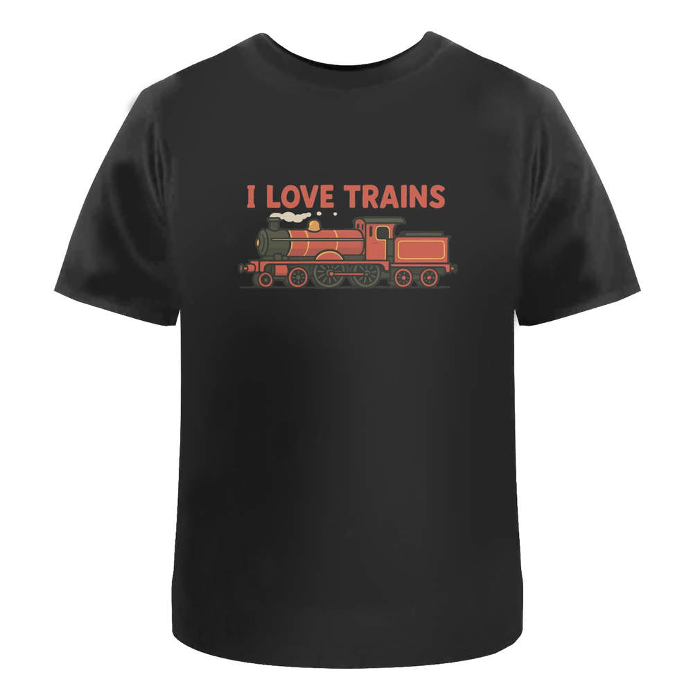 'I Love Trains' Unisex T-Shirt - 100% Cotton (S-XXL) (TA056552)
