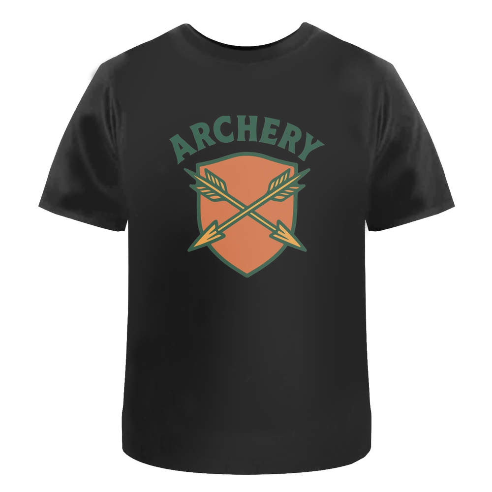 'Archery Crossed Arrows And Shield Symbol' Unisex T-Shirt - 100% Cotton (S-XXL) (TA057732)