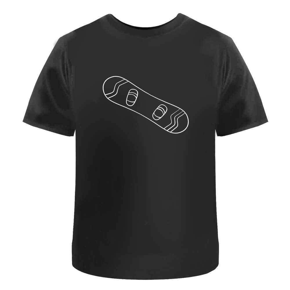 'Snowboard' Unisex T-Shirt - 100 % Cotton, Black, XL (TA00129664)