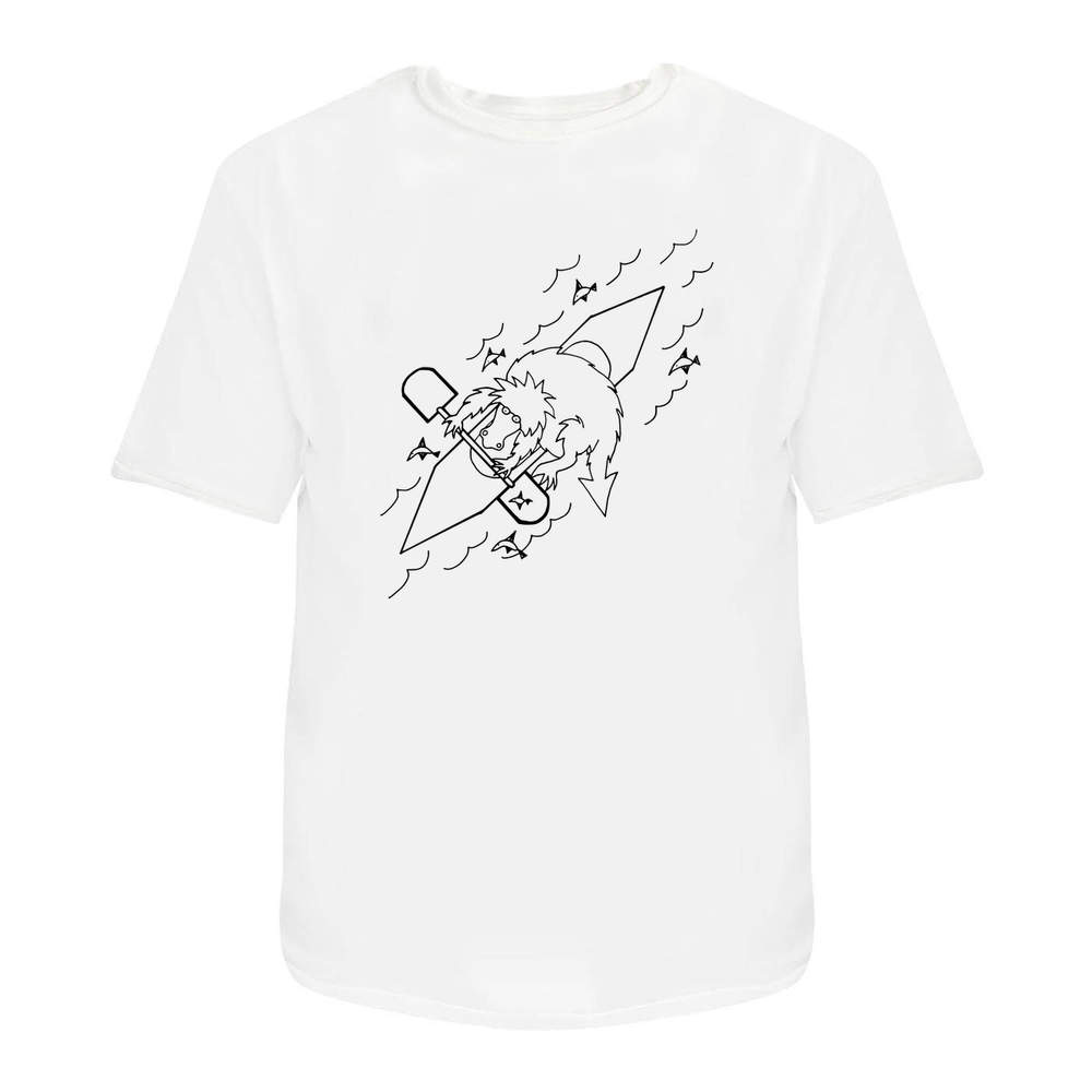 'Creature Kayaking' Unisex T-Shirt - 100 % Cotton, White, XXL (TA00253967)