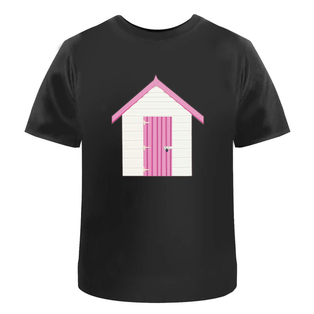 'Beach Hut' Unisex T-Shirt - 100 % Cotton, Black, XXL (TA00237323)