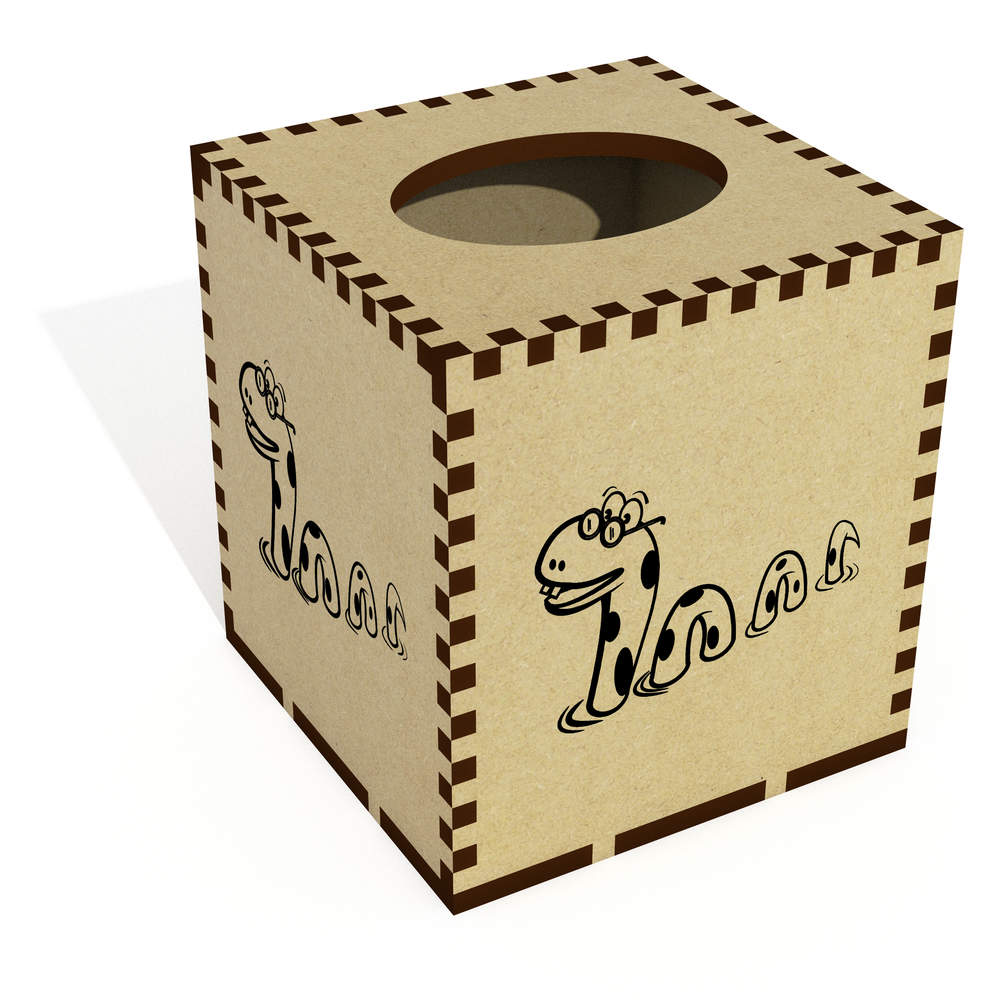 Square 'Nessie' Wooden Tissue Box Cover (TB00001521)