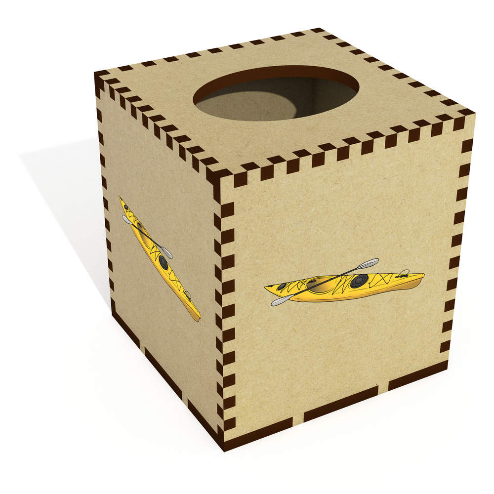 Square 'Kayak' Wooden Tissue Box Cover (TB00057032)