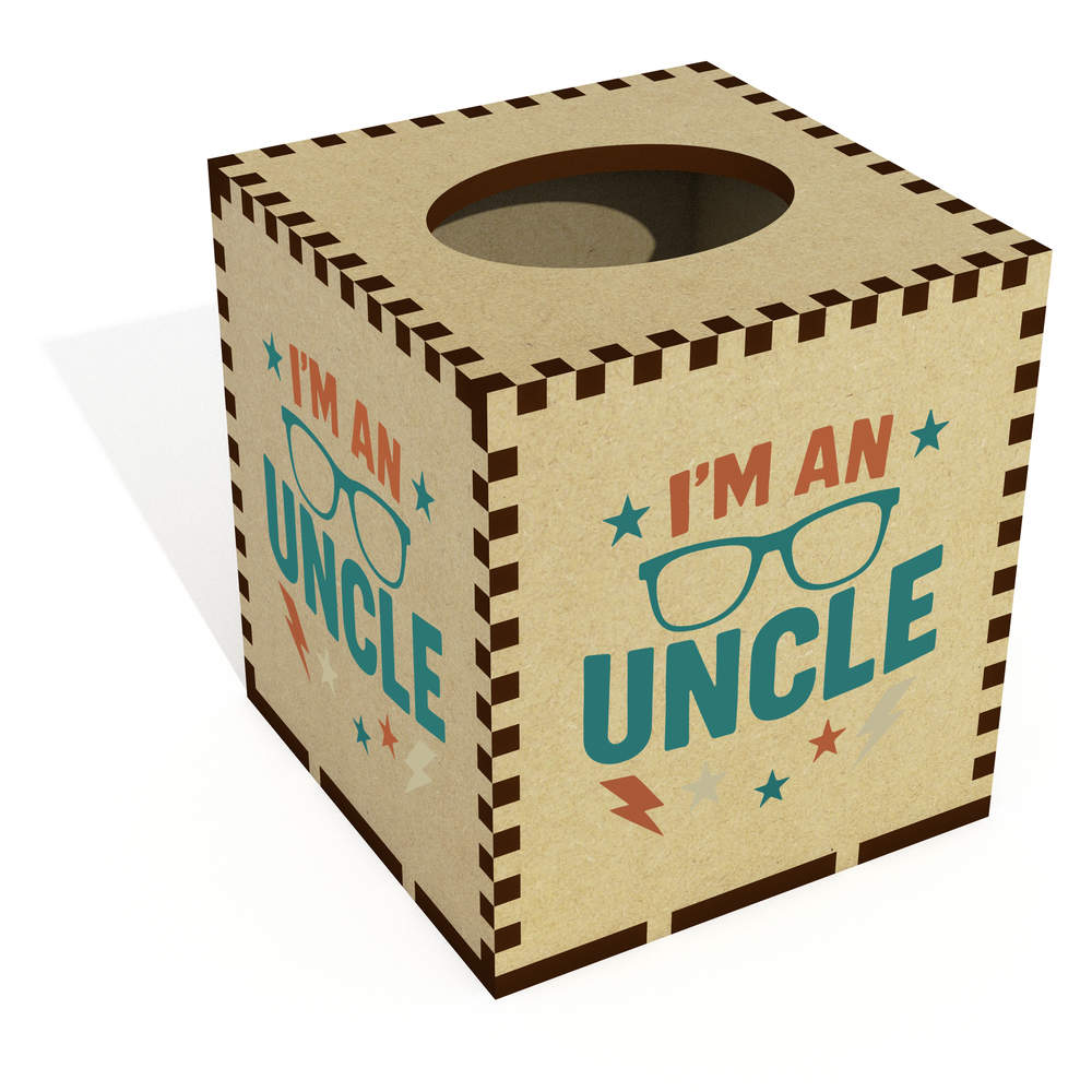 Square 'I'm an Uncle' Wooden Tissue Box Cover (TB00067976)
