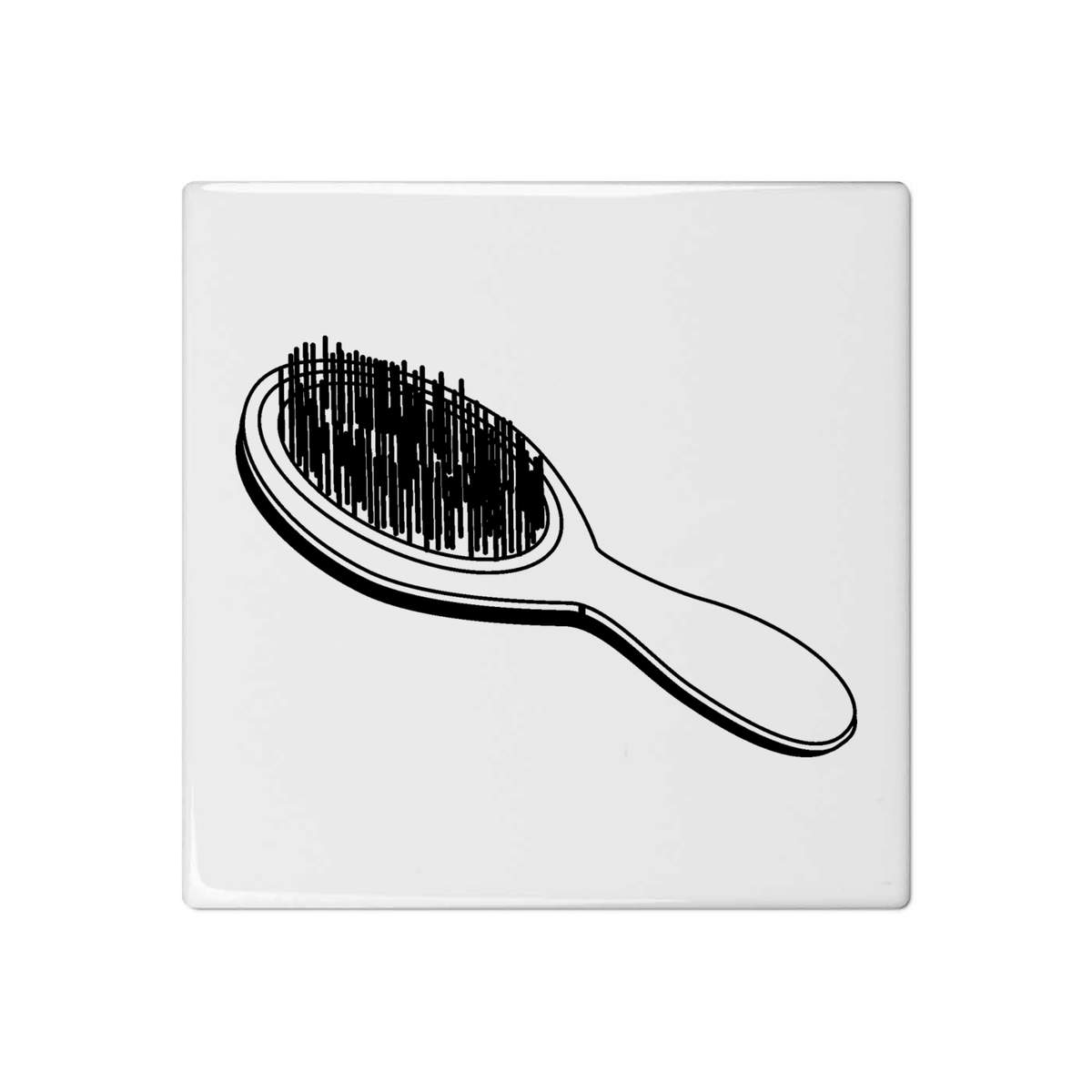 'Hairbrush' 108mm Square Ceramic Tile (TD00000399)