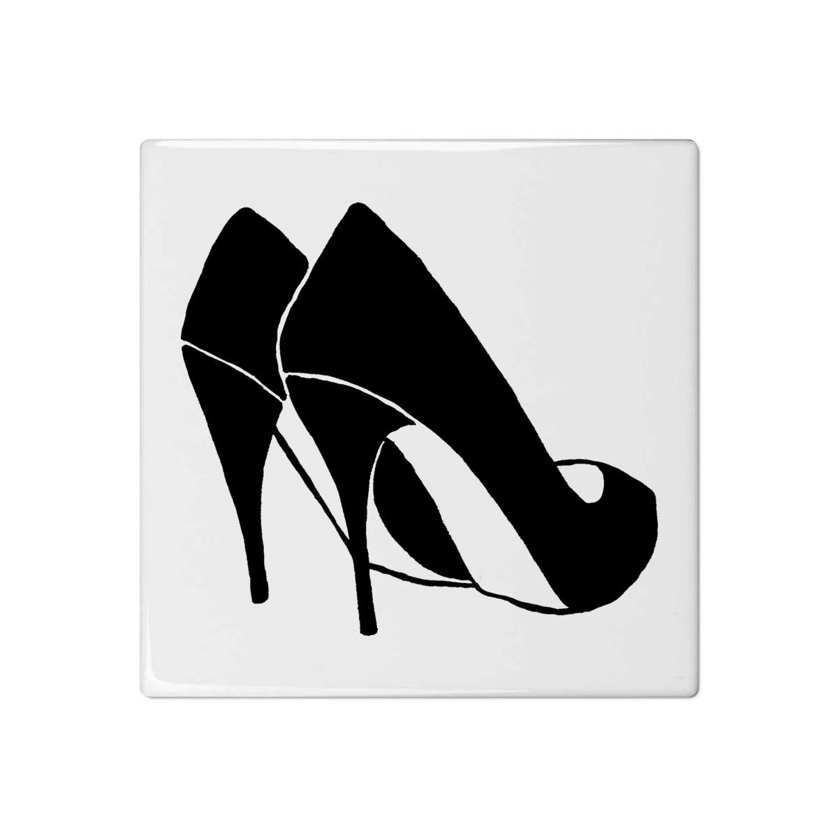 'Shoes' 108mm Square Ceramic Tile (TD00000728)