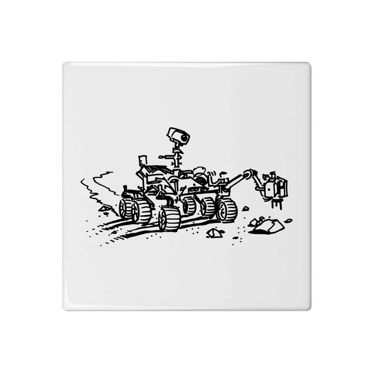 'Mars Rover Perseverance' 108mm Square Ceramic Tile (TD00012175)