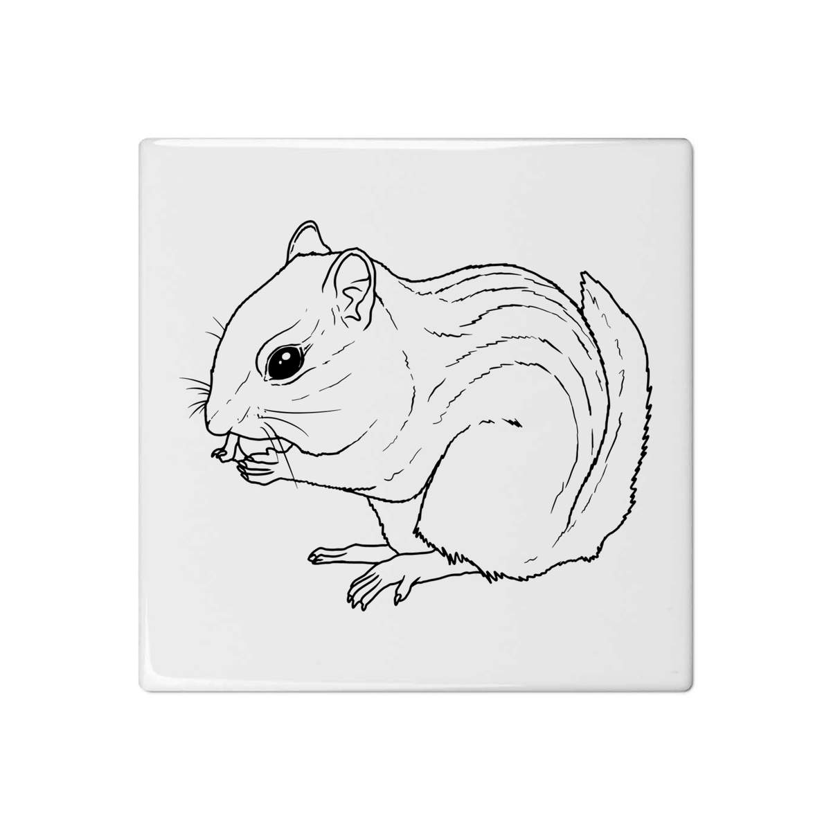 'Chipmunk' 108mm Square Ceramic Tile (TD00015253)