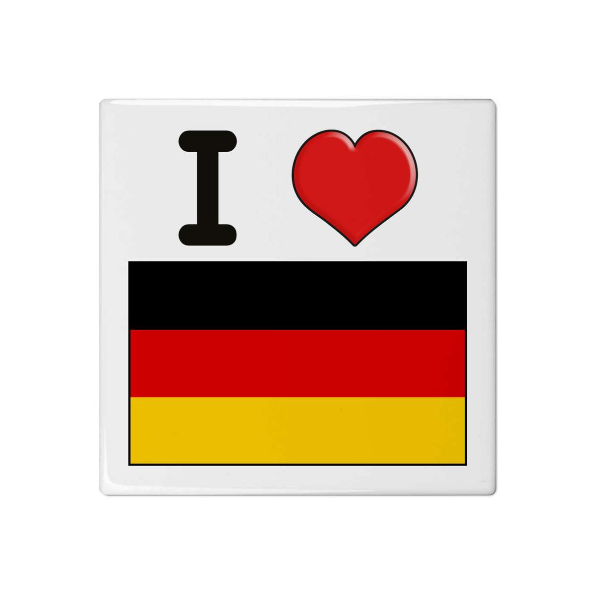 'I Love Germany' 108mm Square Ceramic Tile (TD00017111)