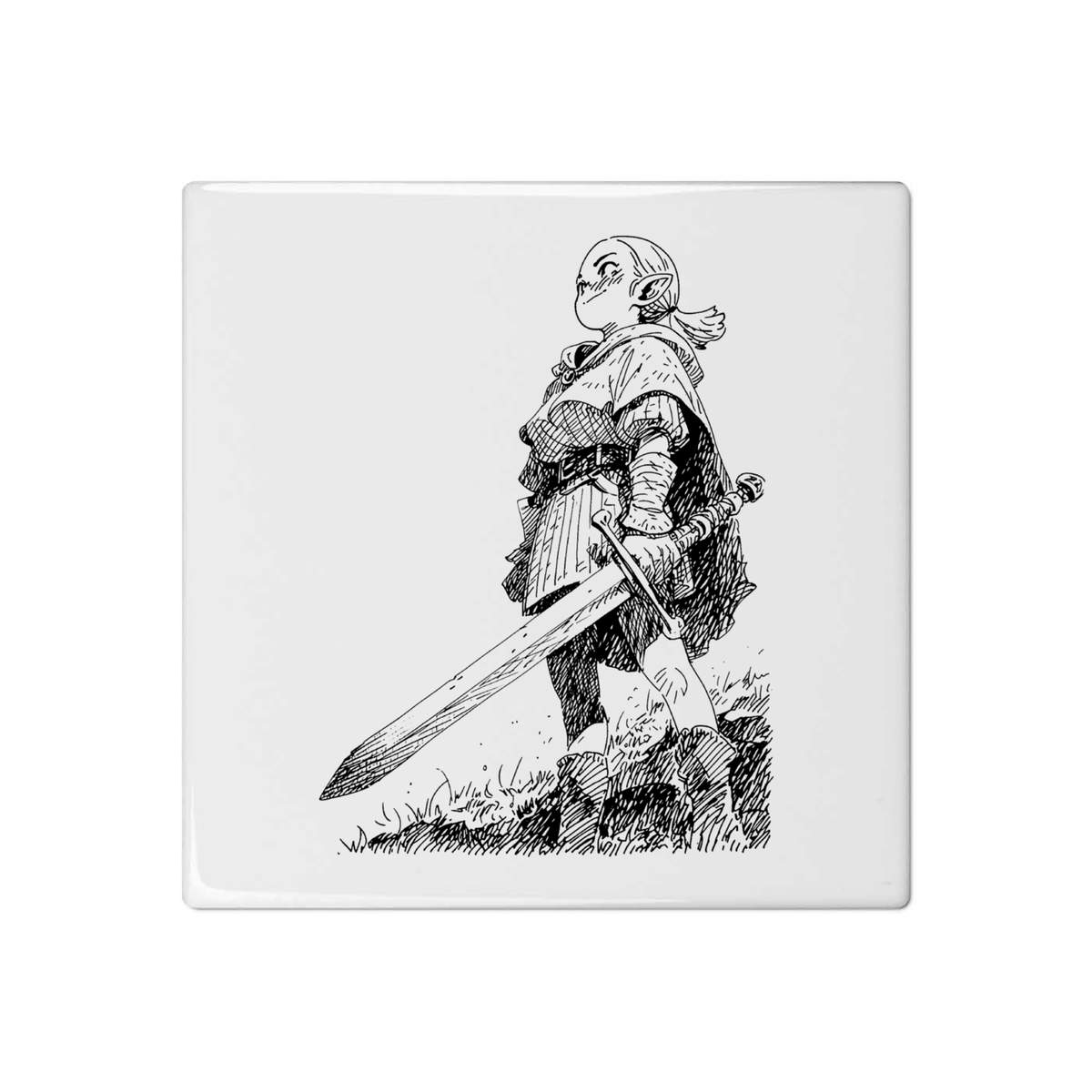 'Horizon Watcher' 108mm Square Ceramic Tile (TD00025544)