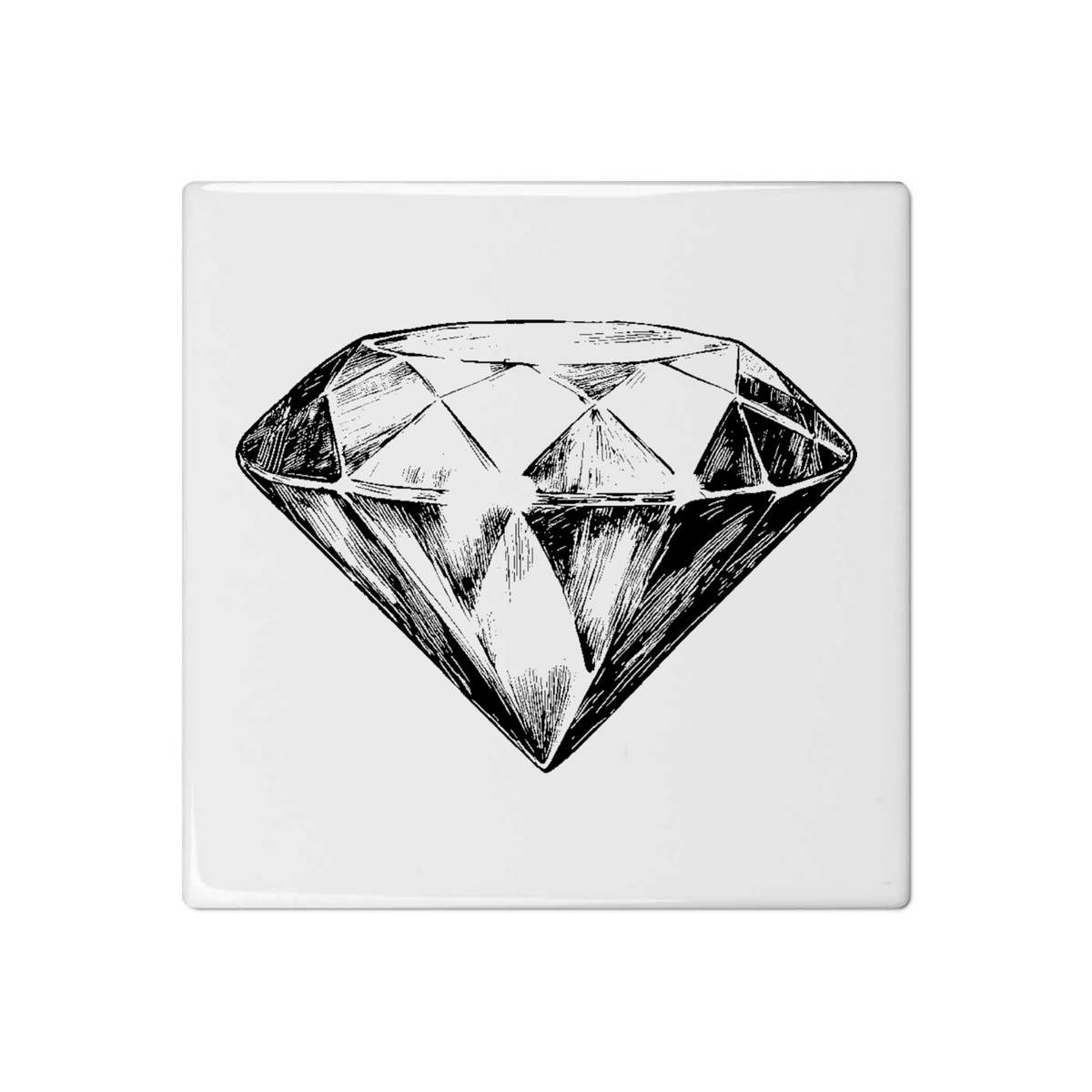 'Cut Diamond' 108mm Square Ceramic Tile (TD00033972)