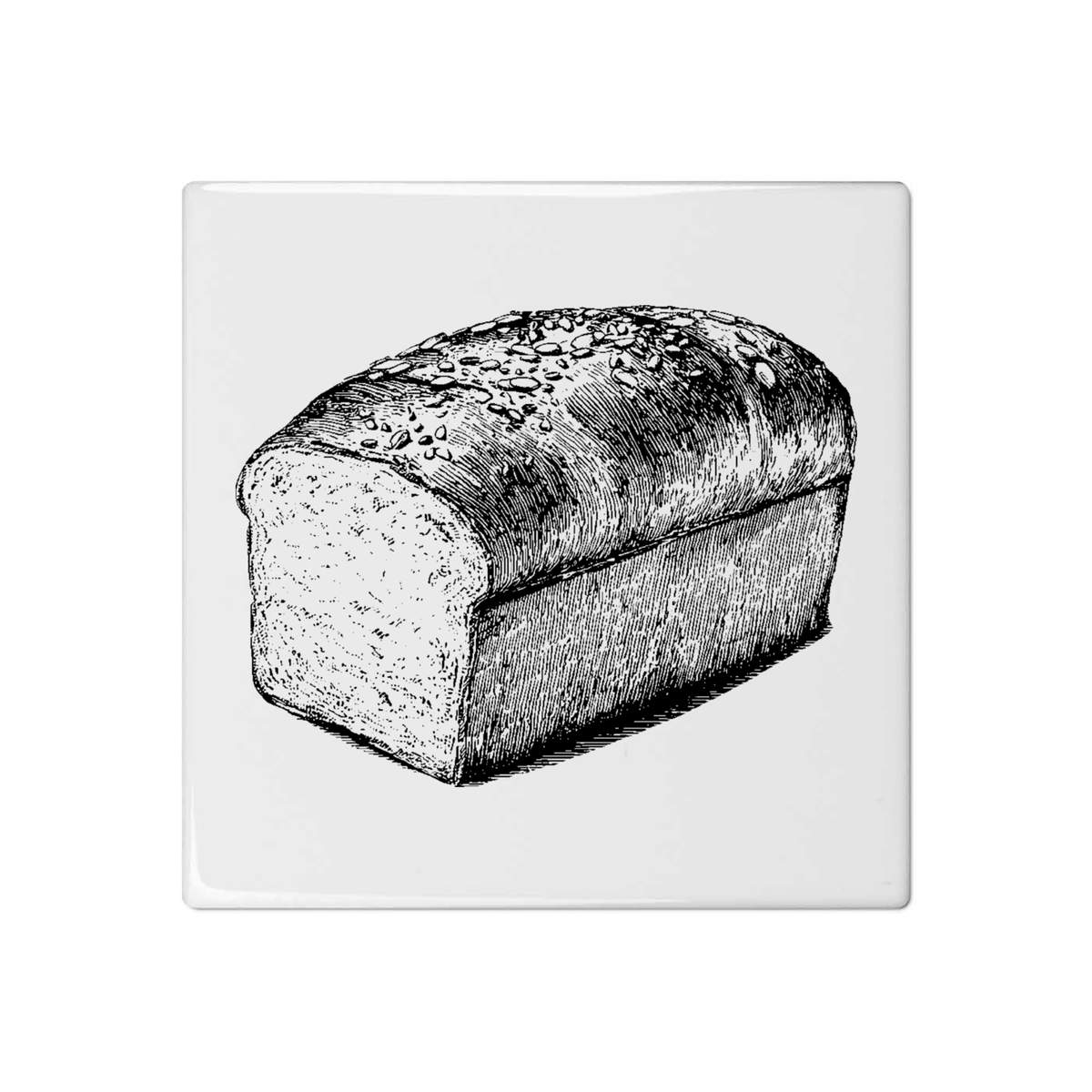 'Bread Loaf' 108mm Square Ceramic Tile (TD00037119)