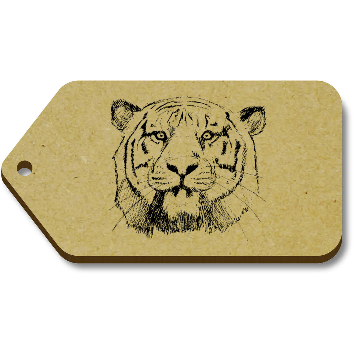 'Tiger Face' Gift / Luggage Tags (TG006447)