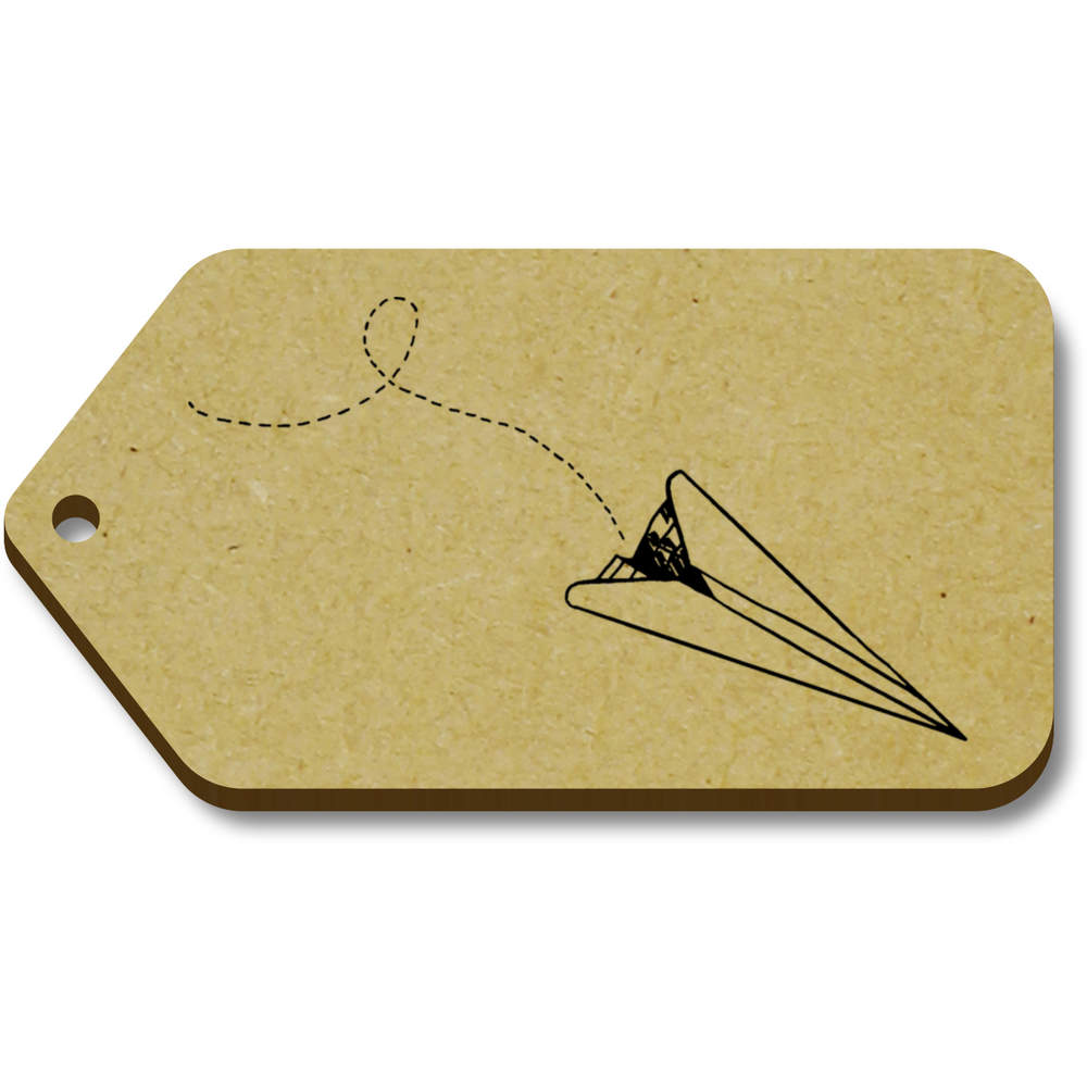 10 x 'Paper Airplane' 66mm x 34mm Gift Tags (TG00007262)