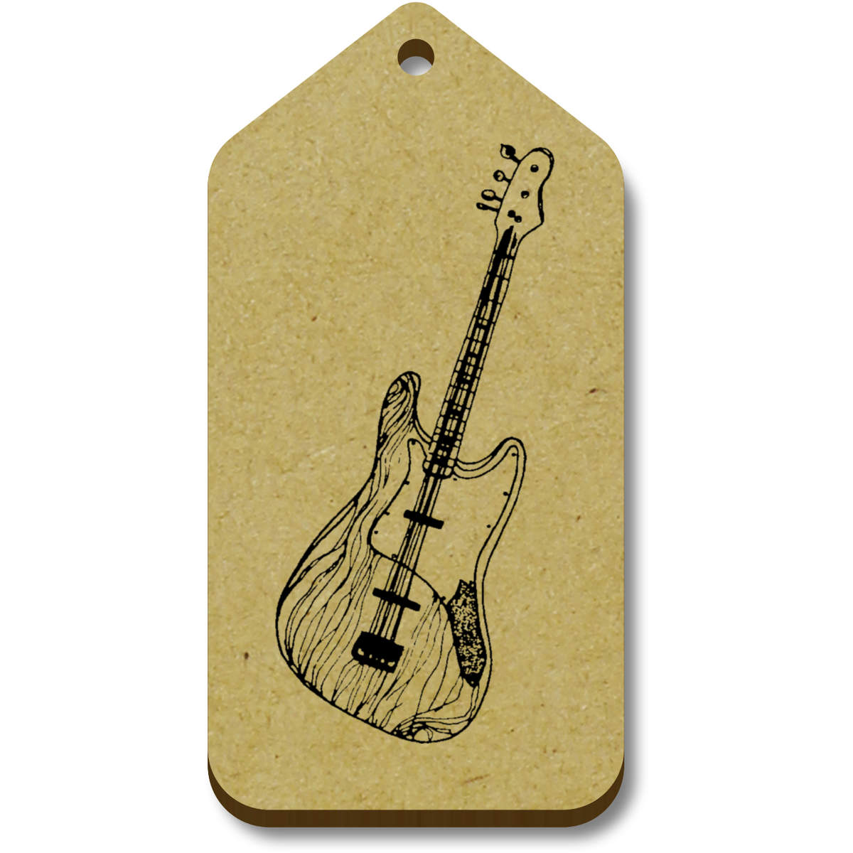 10 x 'Electric Guitar' 66mm x 34mm Gift Tags (TG00053261)