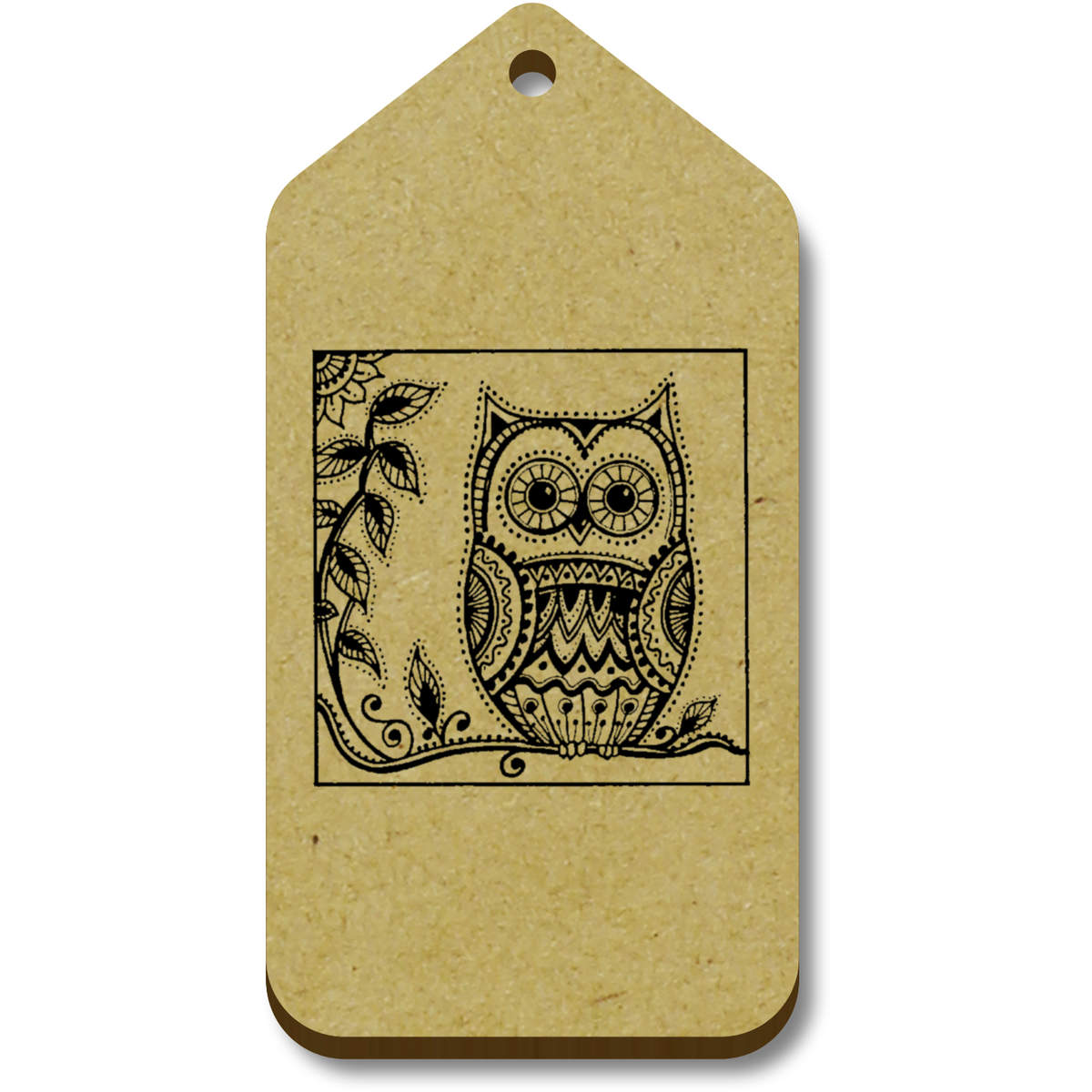 'Owl On Tree Branch' Gift / Luggage Tags (TG016579)