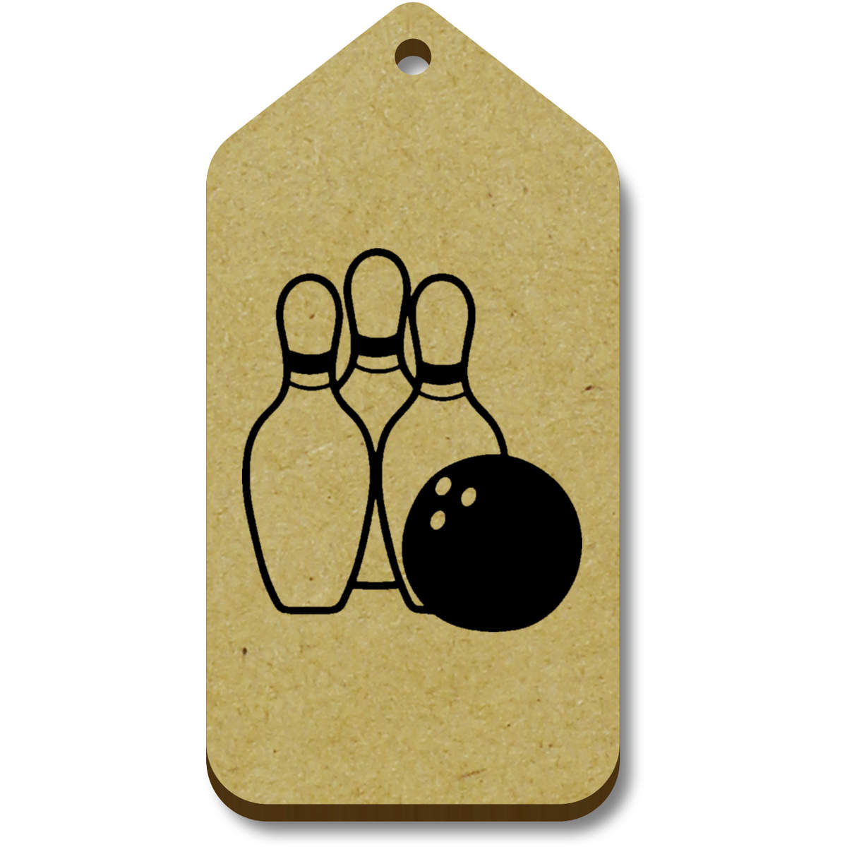 'Bowling Ball & Pins' Gift / Luggage Tags (TG018942)