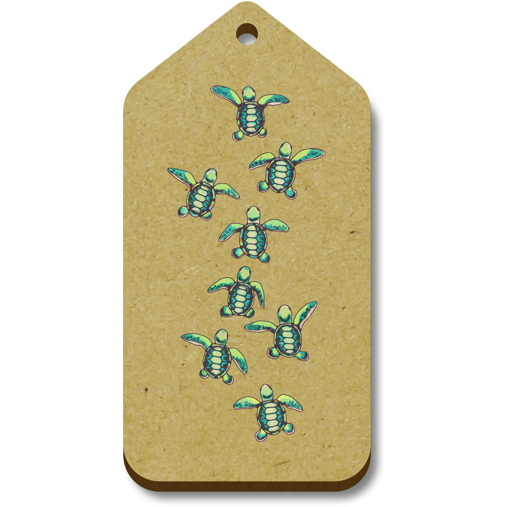 10 x 'Baby Sea Turtles' 66mm x 34mm Gift Tags (TG00076803)