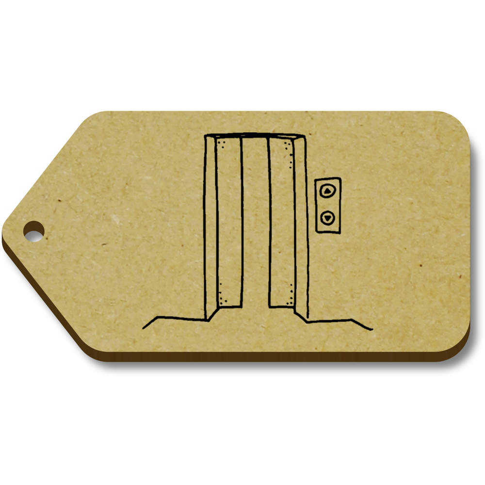10 x 'Elevator Doors' 66mm x 34mm Gift Tags (TG00077413)