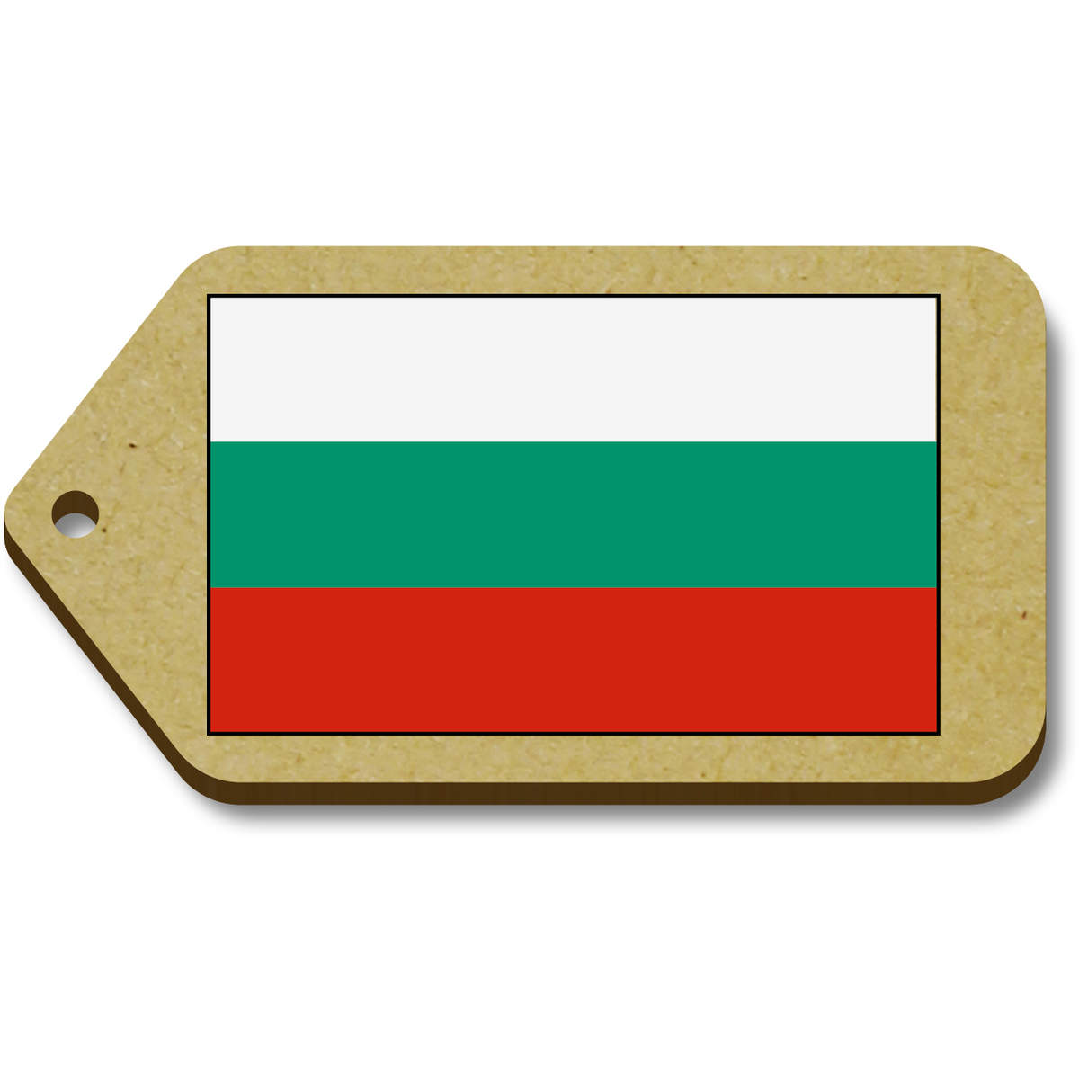 10 x 'Bulgaria Flag' 66mm x 34mm Gift Tags (TG00081191)