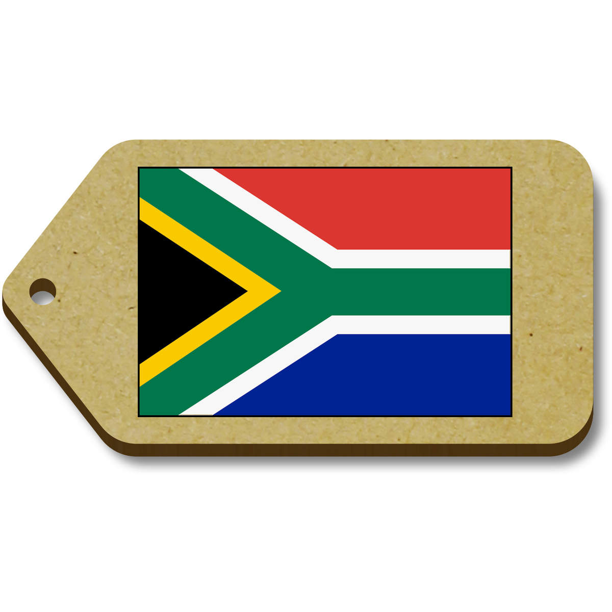 10 x 'South Africa Flag' 66mm x 34mm Gift Tags (TG00081207)