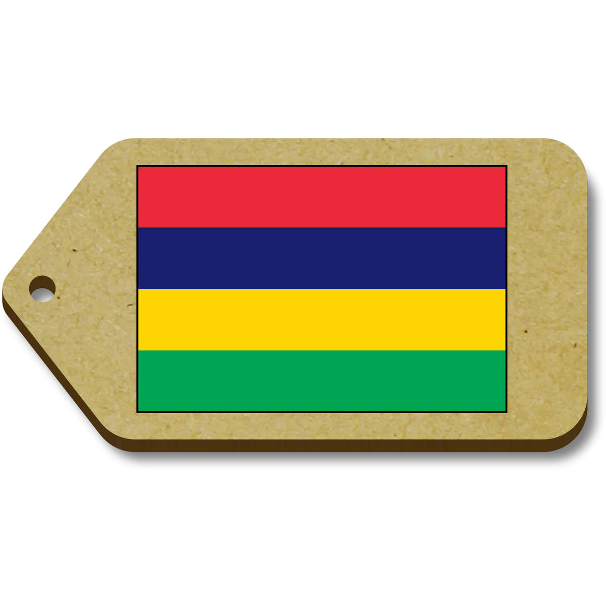 10 x 'Mauritius Flag' 66mm x 34mm Gift Tags (TG00083919)