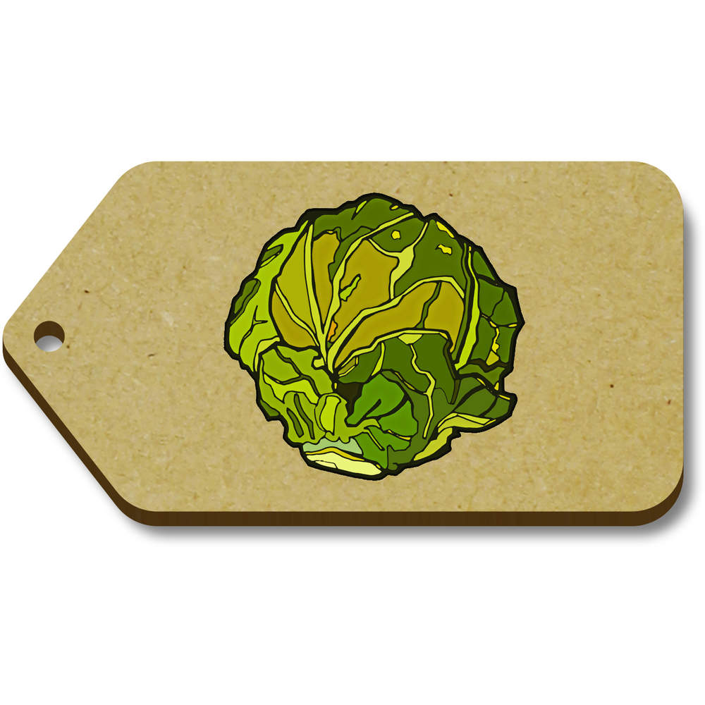 10 x 'Brussel Sprout' 66mm x 34mm Gift Tags (TG00085111)