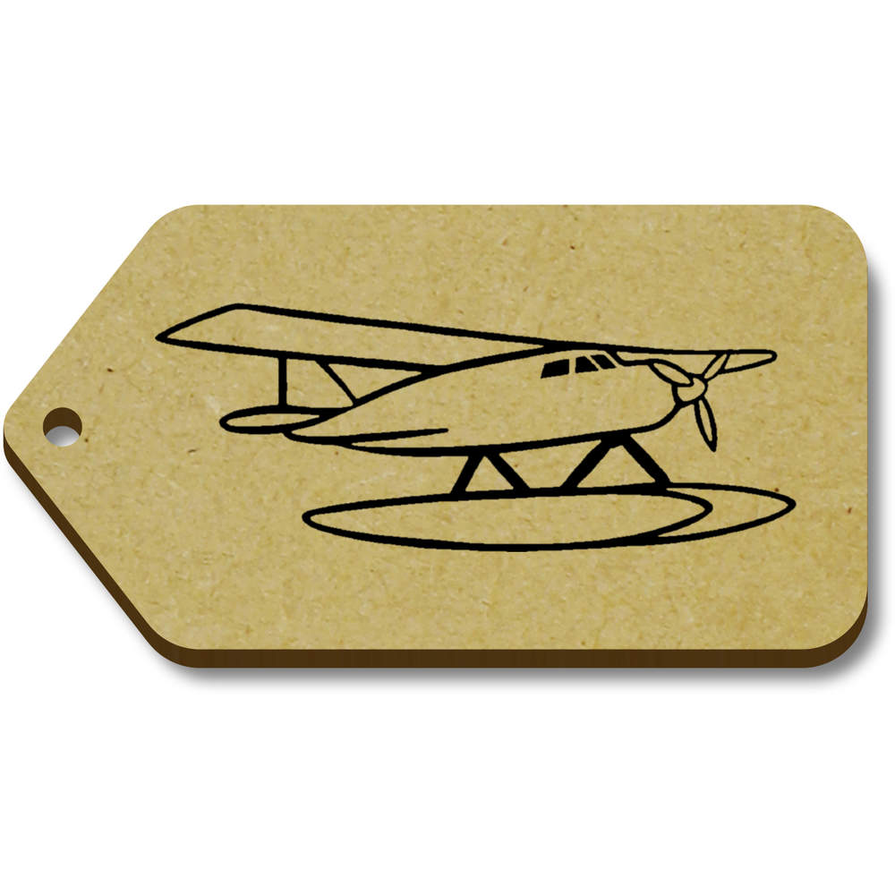 10 x 'Seaplane' 66mm x 34mm Gift Tags (TG00085989)