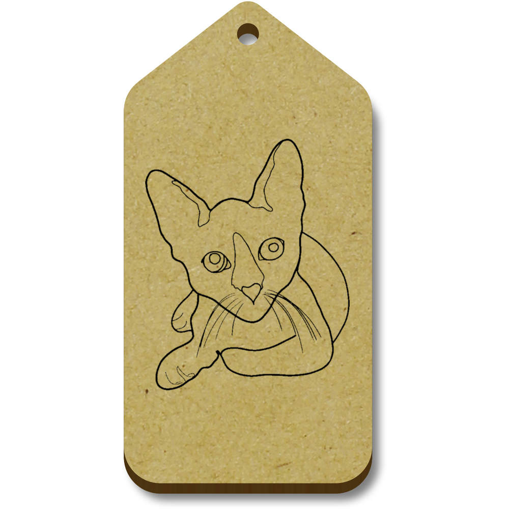 'Resting Cat' Gift / Luggage Tags (Pack of 10) (TG026516)