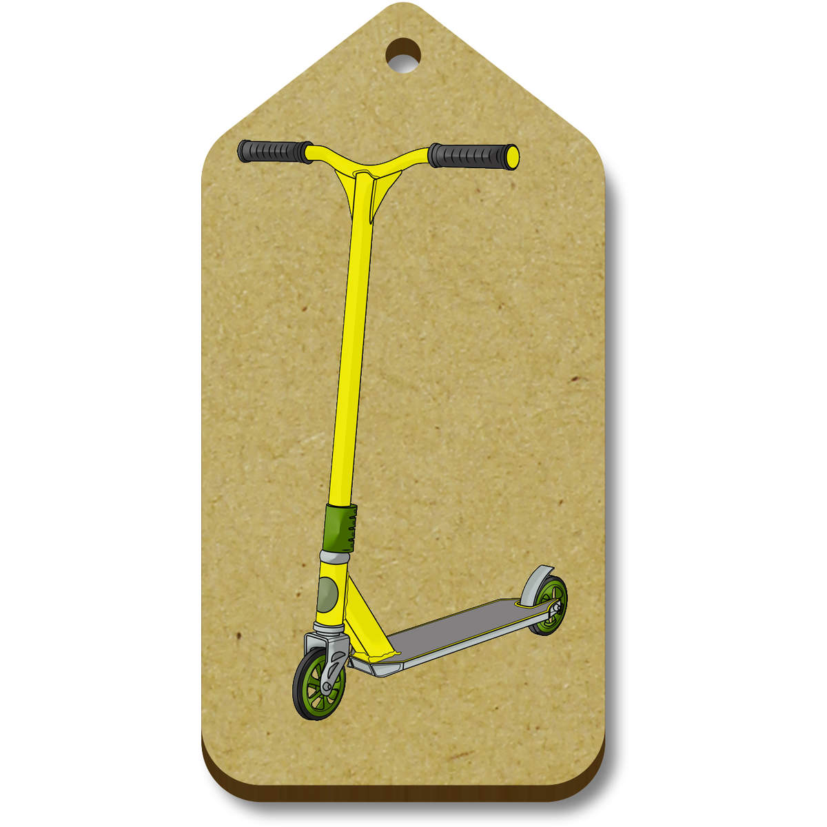 'Yellow Scooter' Gift / Luggage Tags (TG030169)