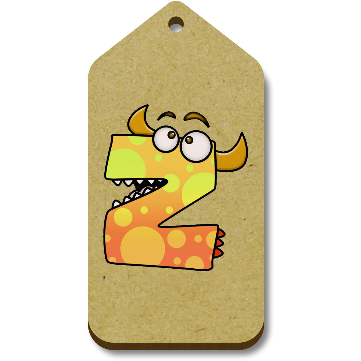 'Letter Z Monster' Gift / Luggage Tags (TG030705)
