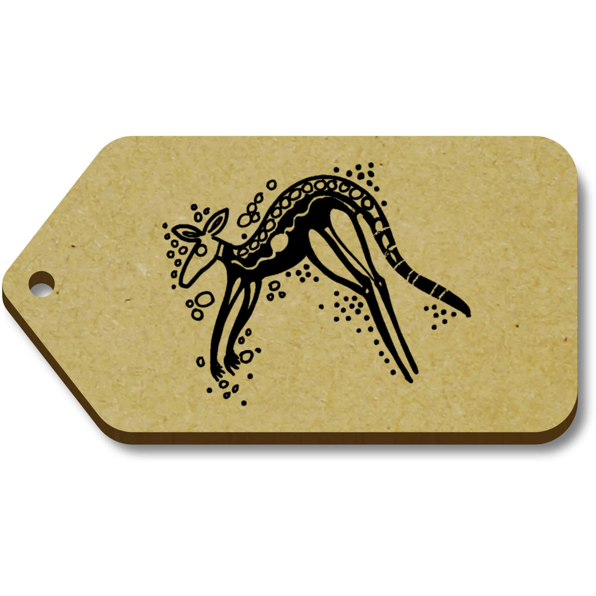 'Aboriginal Kangaroo' Gift / Luggage Tags (TG036024)