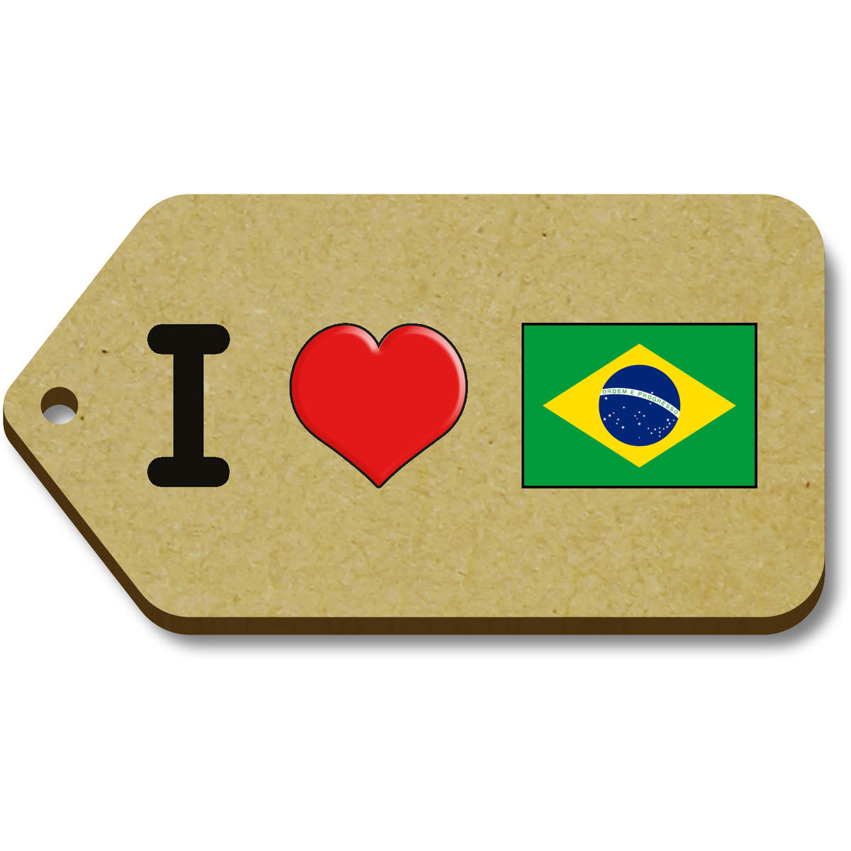 'I Love Brazil' Gift / Luggage Tags (TG032550)