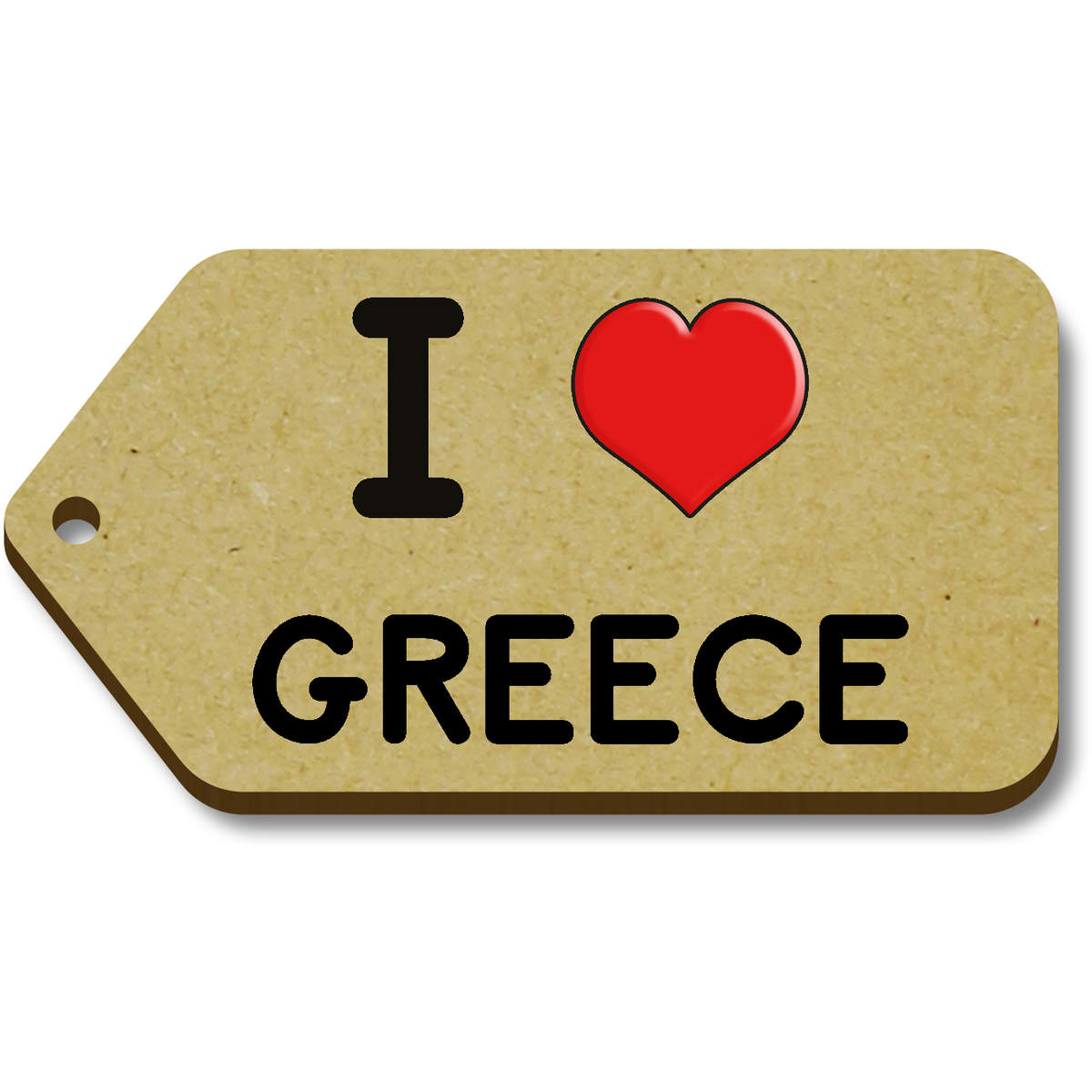 'I Love Greece' Gift / Luggage Tags (TG032684)