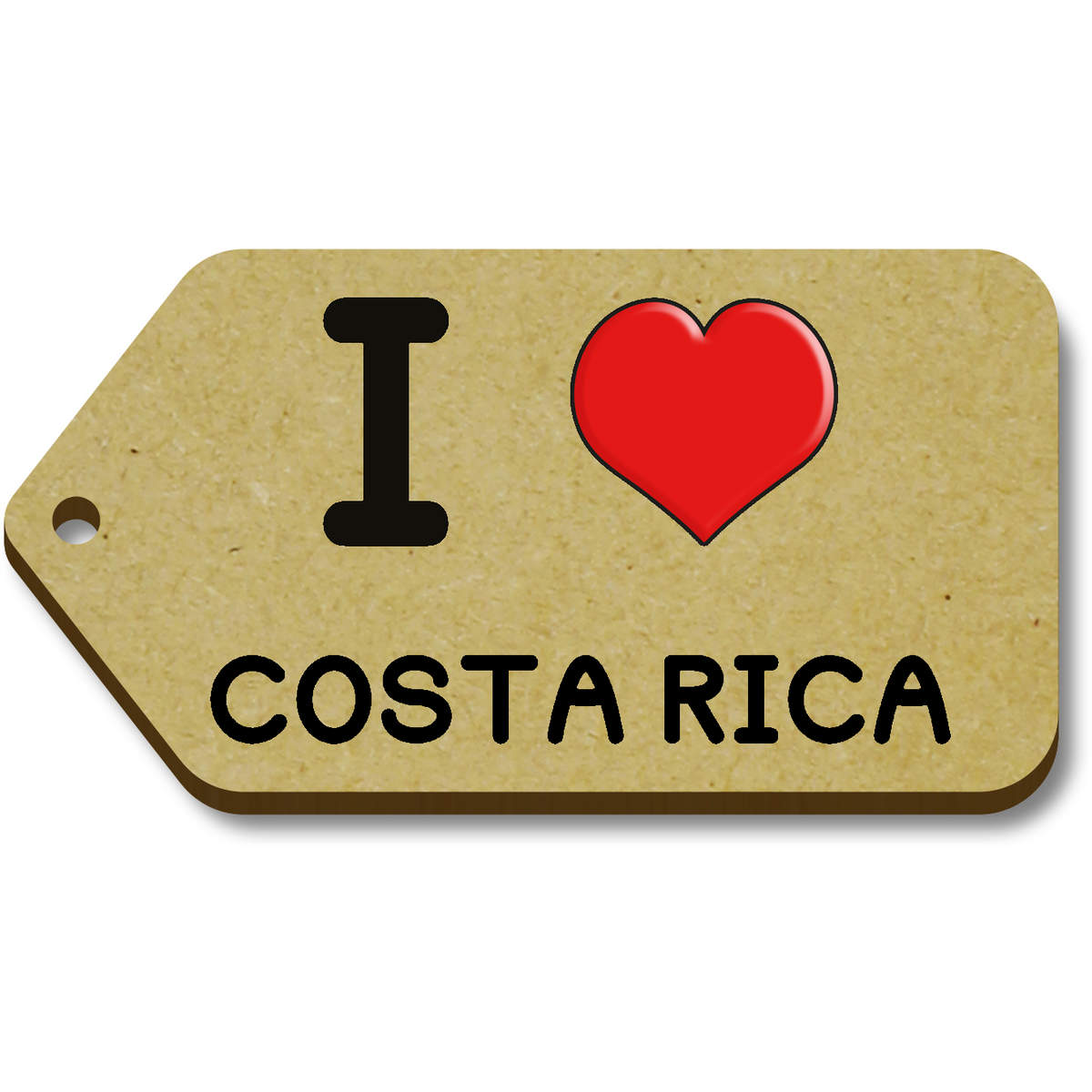 'I Love Costa Rica' Gift / Luggage Tags (TG033023)