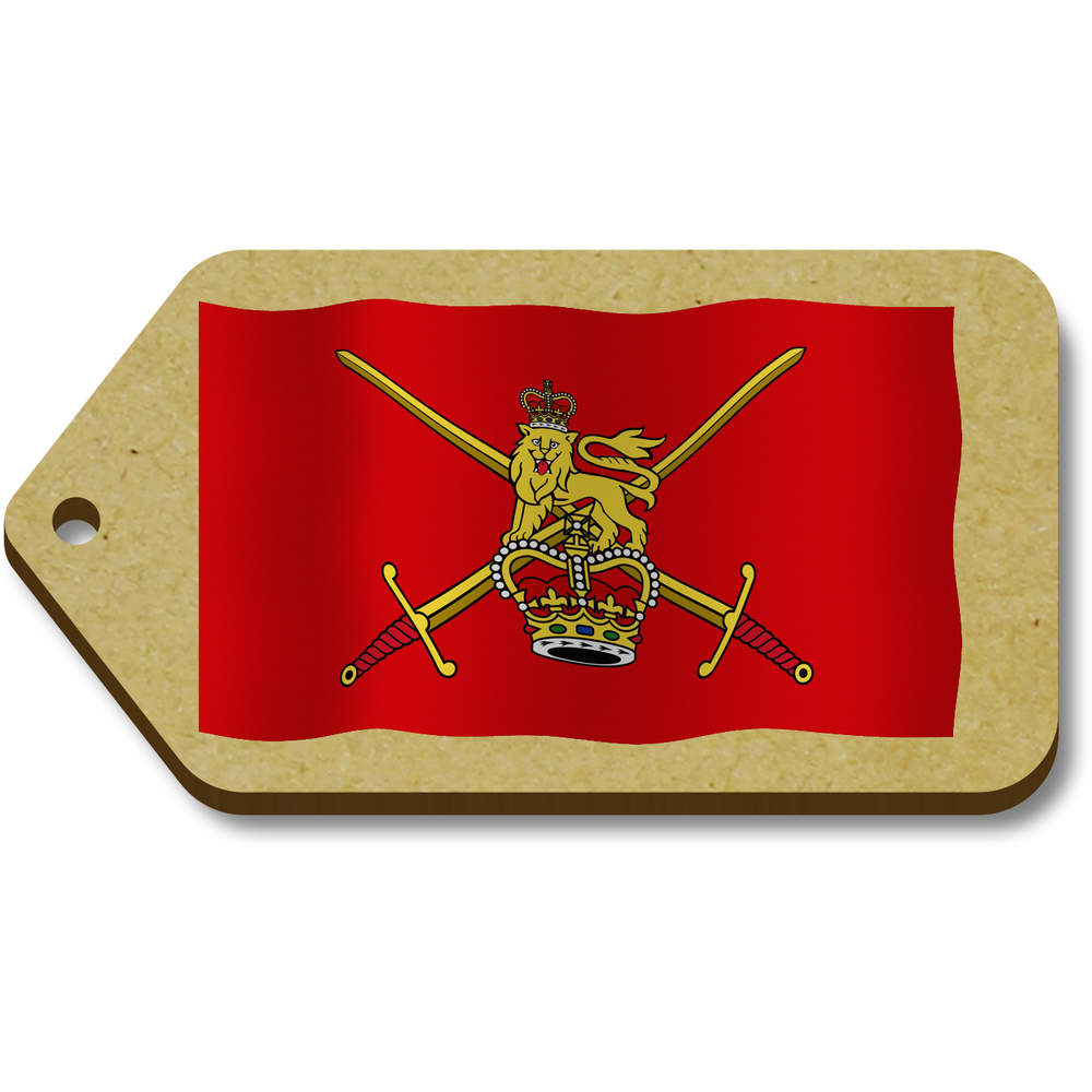 10 x 'Flag Of The British Army' 66mm x 34mm Gift Tags (TG00111512)