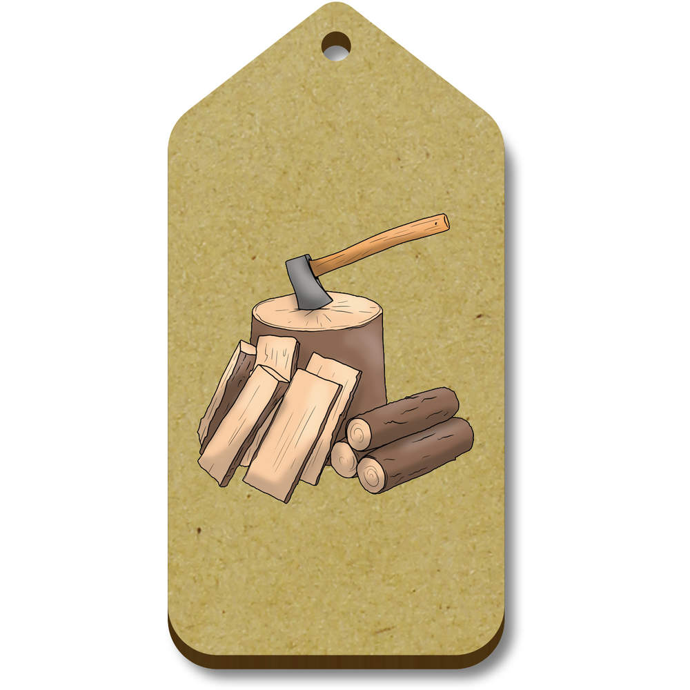 'Axe & Chopping Block' Gift / Luggage Tags (TG038606)