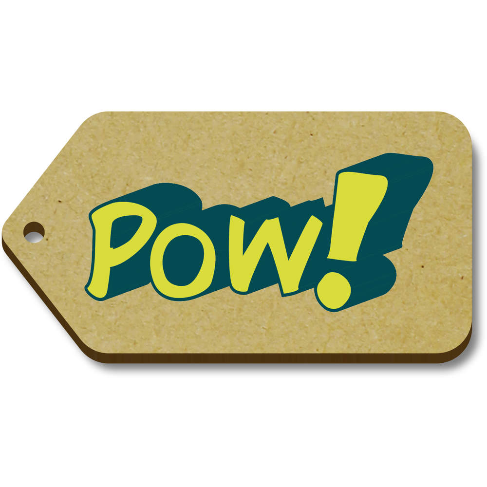 'POW! Comic Book Word Pop Art Text ' Gift / Luggage Tags (TG038860)