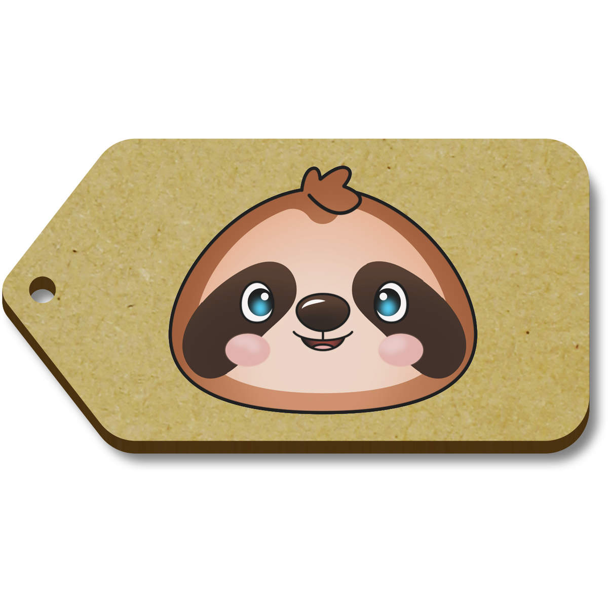 'Happy Sloth Face' Gift / Luggage Tags (TG040842)