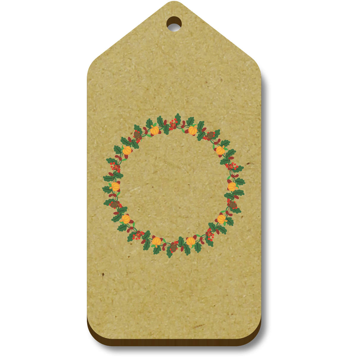 'Autumn Wreath' Gift / Luggage Tags (TG041451)