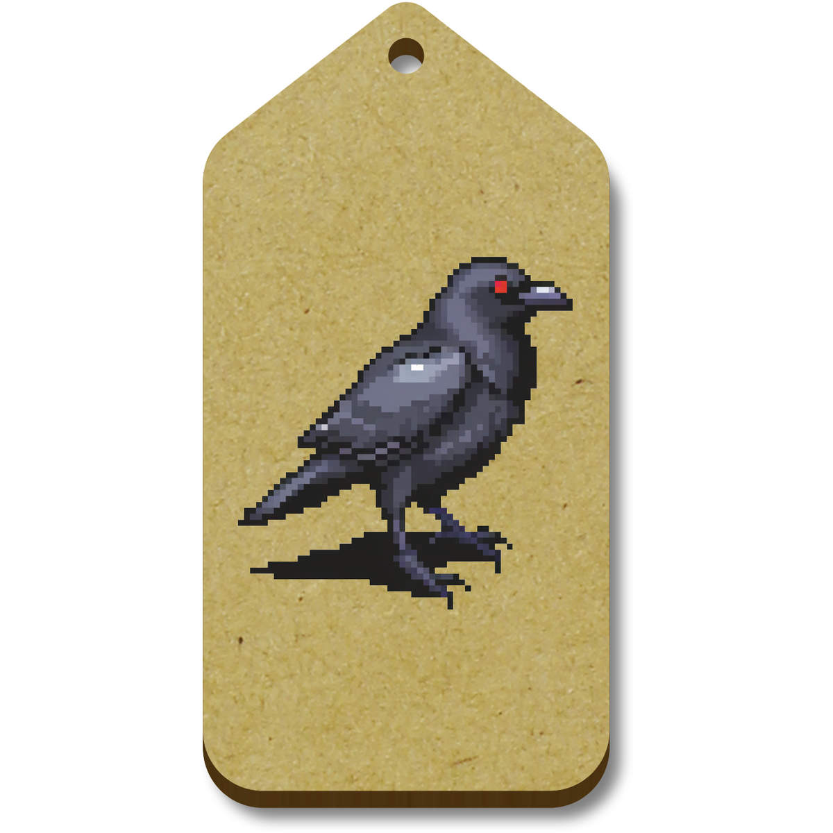 'Crow Pixel Art' Gift / Luggage Tags (TG044014)