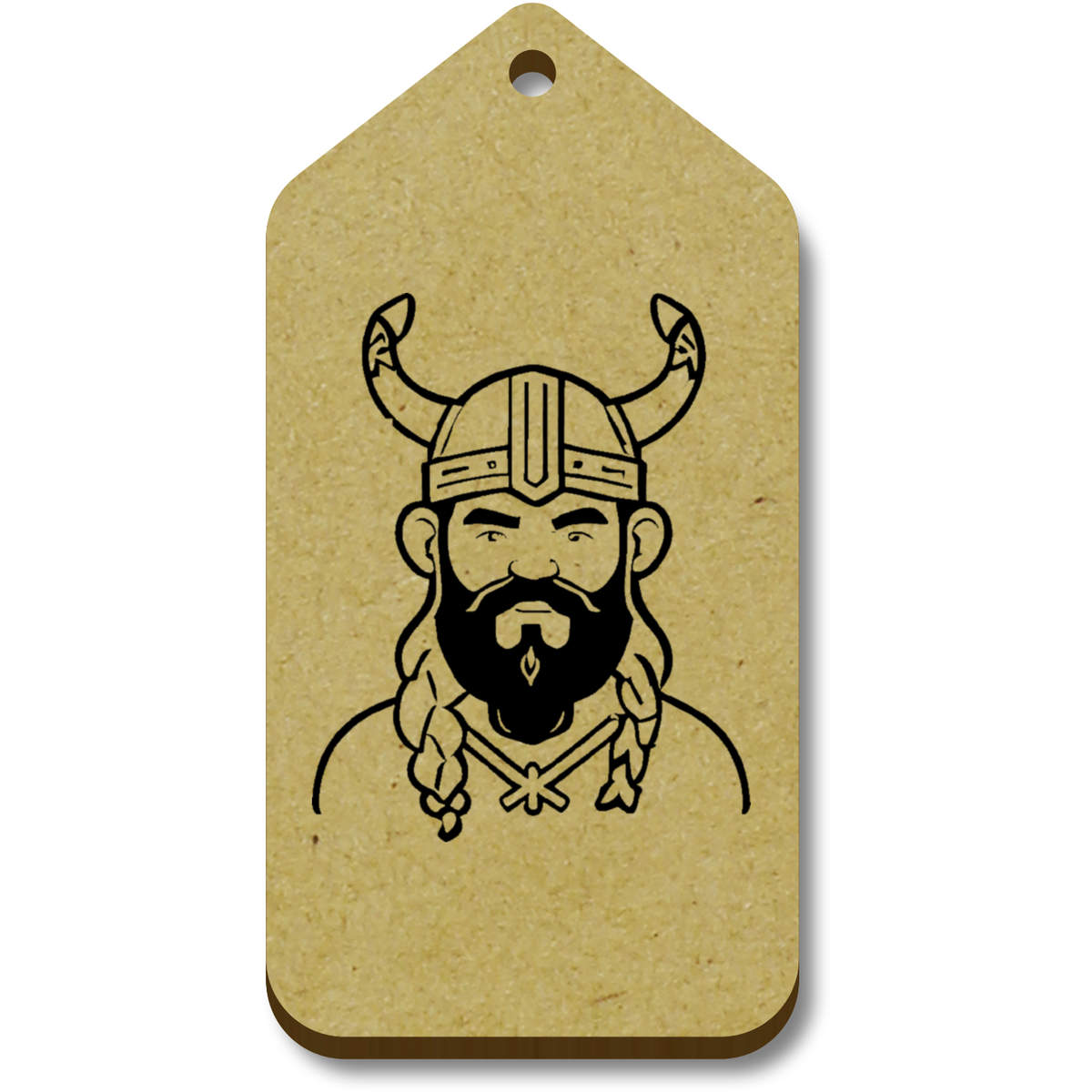 'Viking Man In Horned Helmet' Gift / Luggage Tags (TG044037)