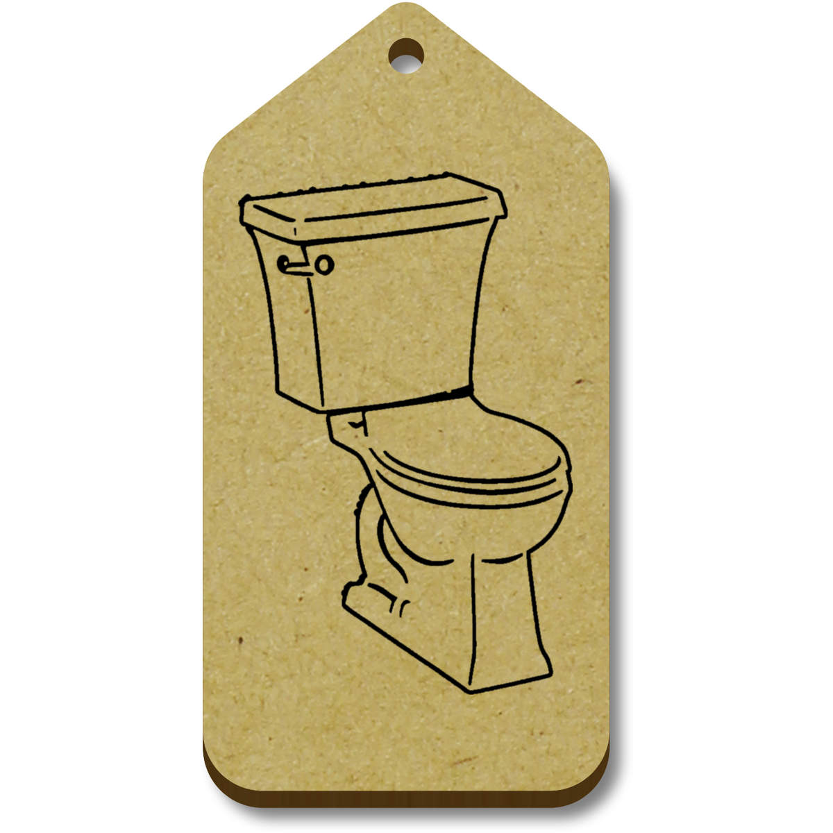 10 x 'Toilet & Cistern' 66mm x 34mm Gift Tags (TG00124291)