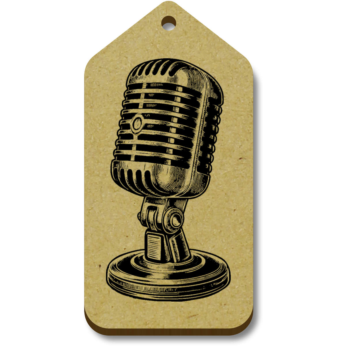 'Microphone' Gift / Luggage Tags (TG045480)